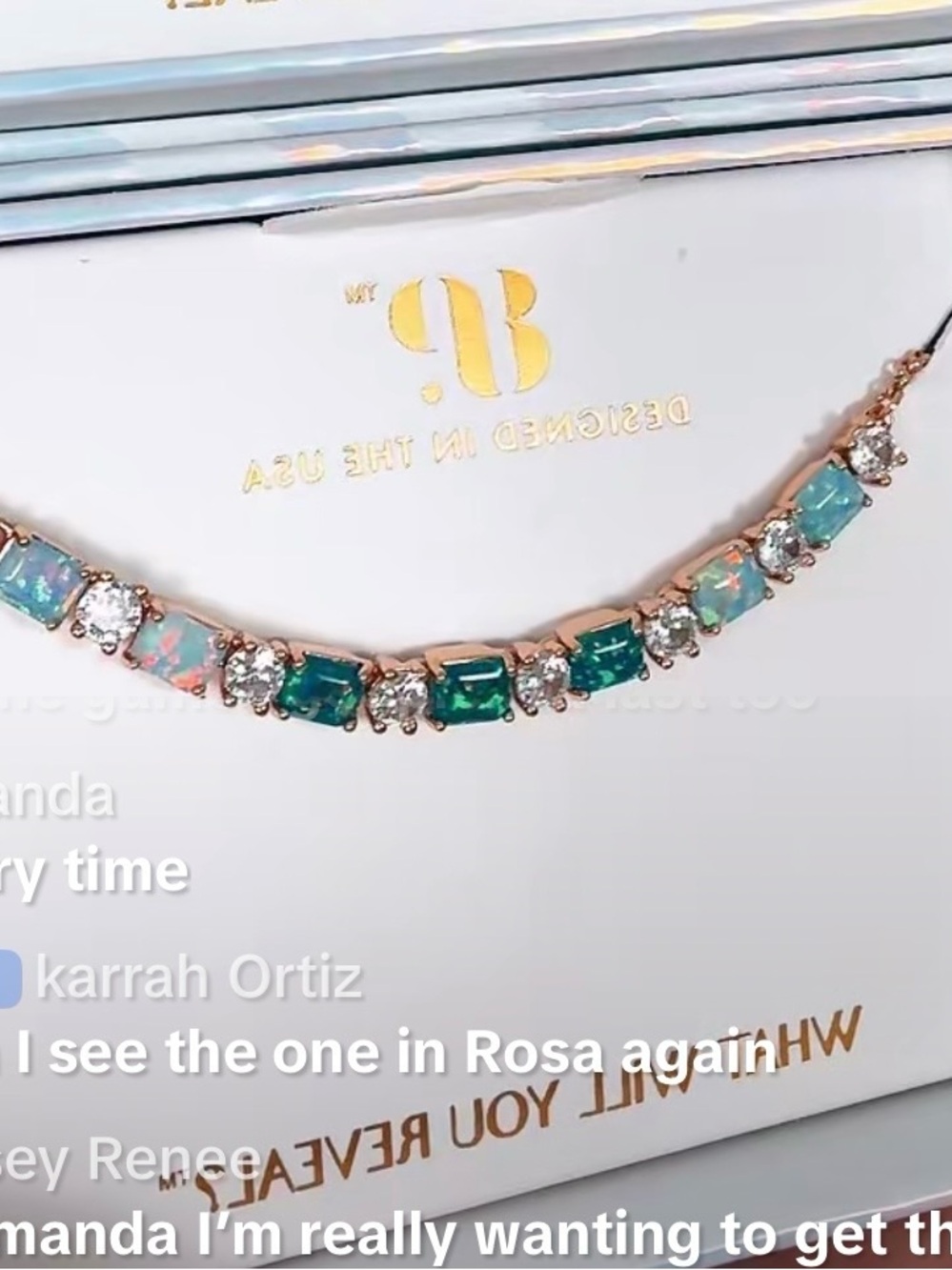 Elegant Multicolor Gemstone Necklace - Rose Gold